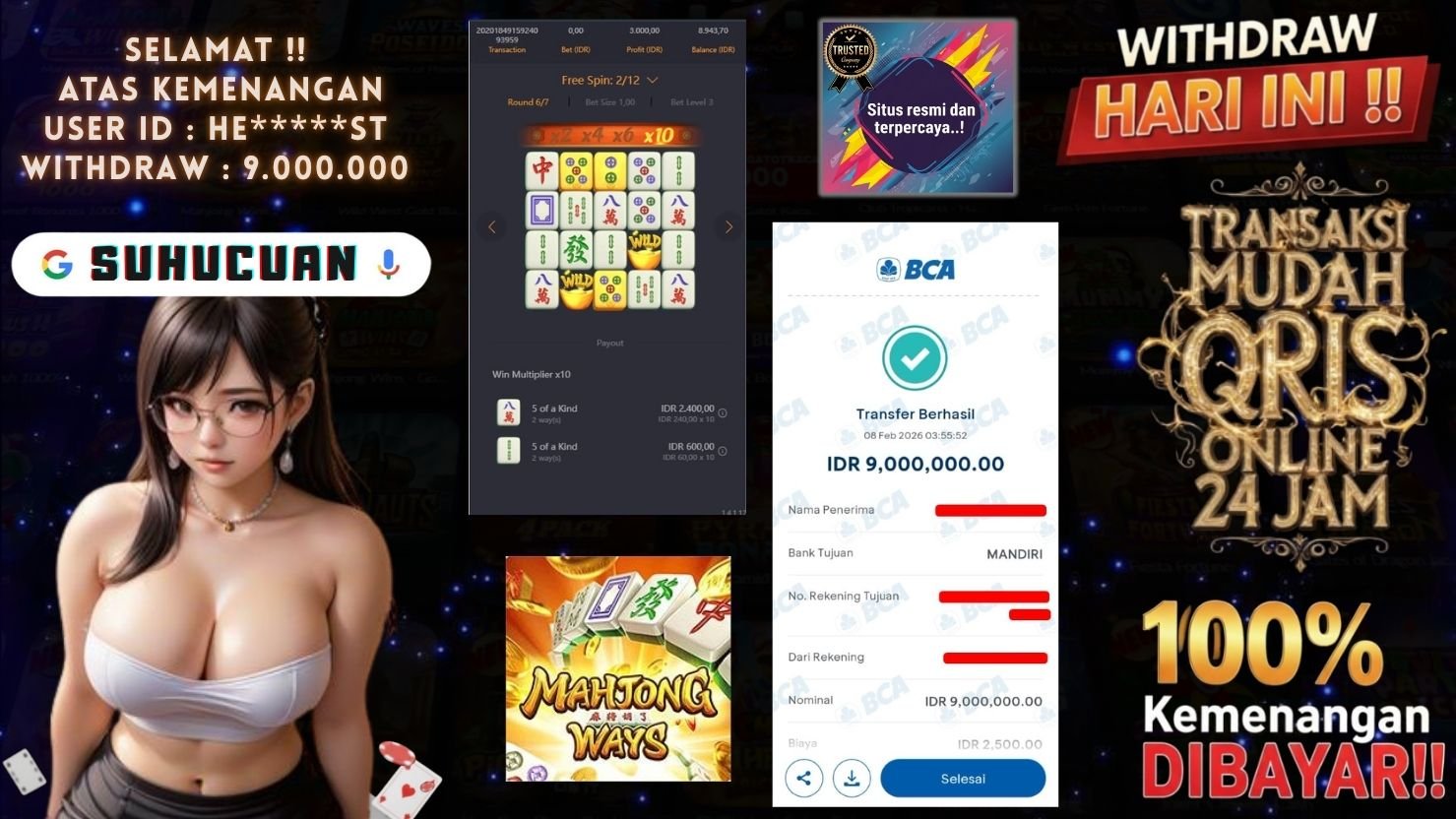 SUHUCUAN JACKPOT SLOT MAHJONG WAYS